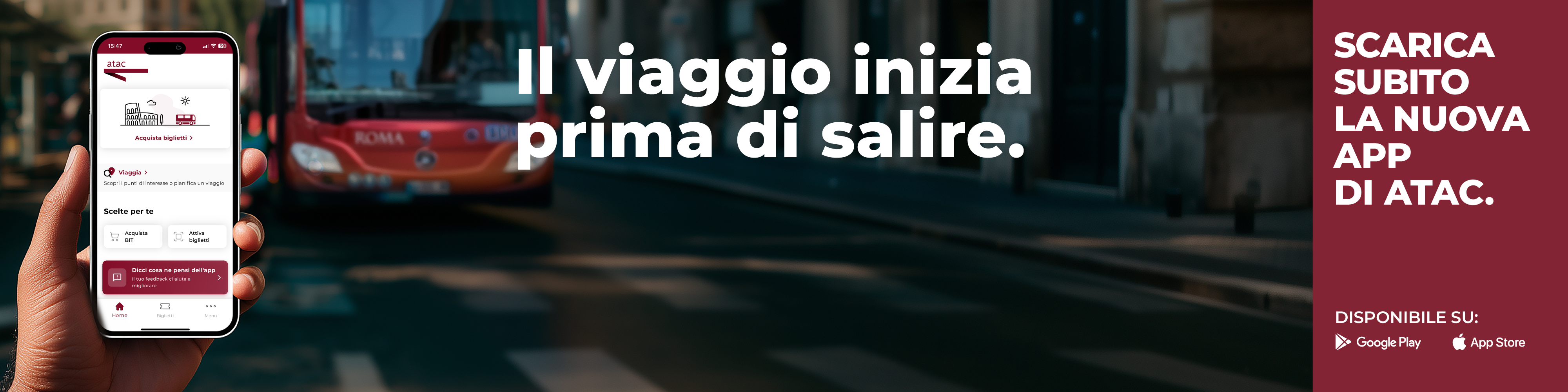 Scarica subito la nuova app di Atac